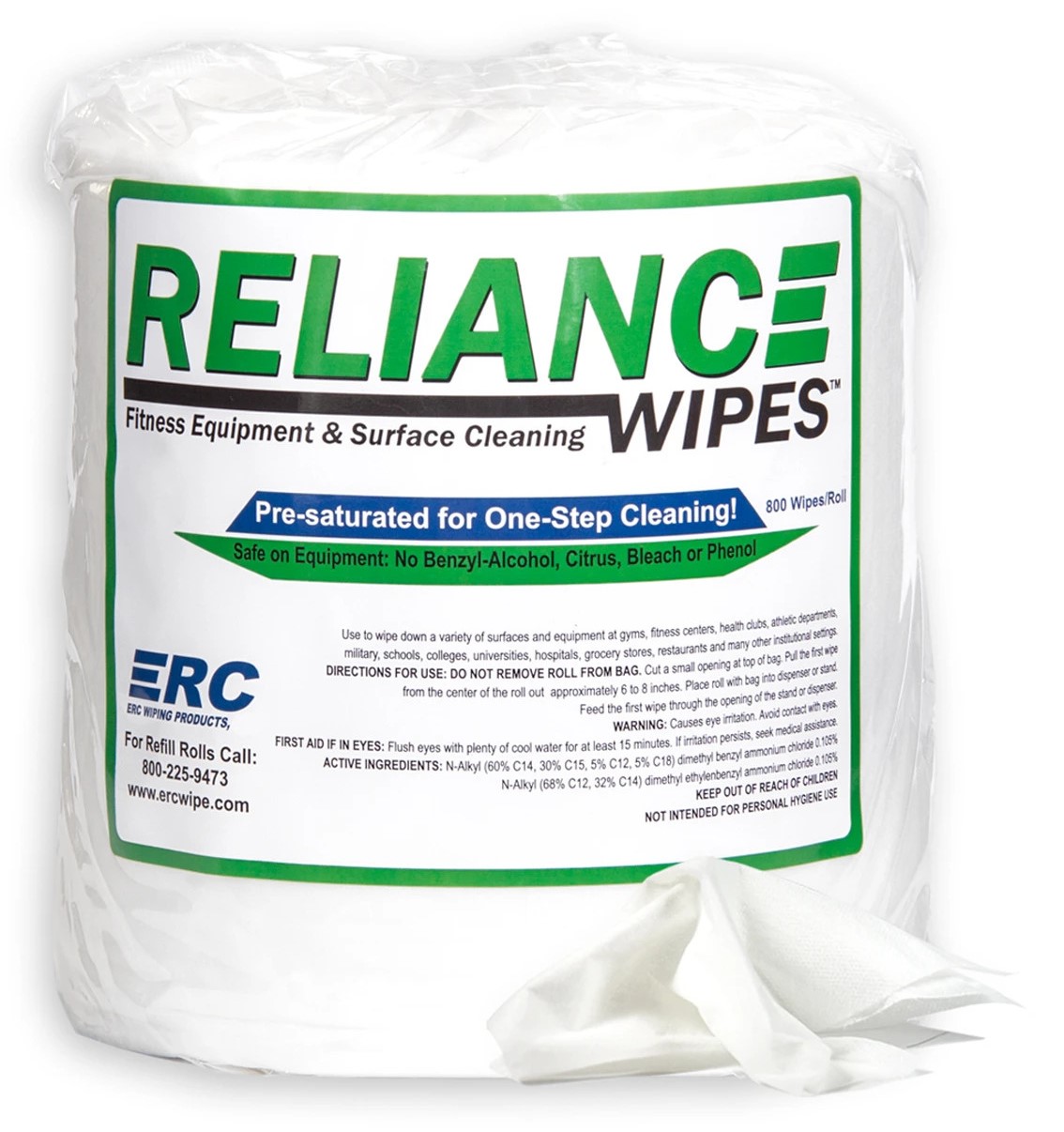 ERC Surface Cleaning Wipes, RELIANCE, 4 Rolls