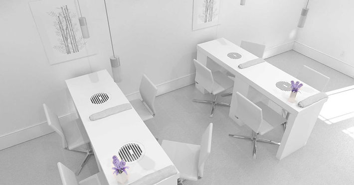 SalonSafe Ventilation Unit - Connects Up to Four Manicure Tables or Pedicure Chairs